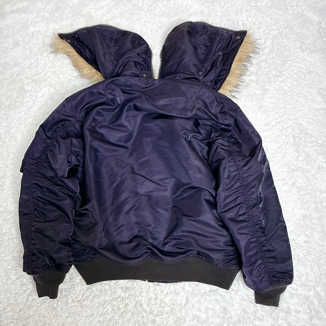 美品✨ EDIFICE エディフィス N2-B ミニタリー ジャケット ネイビー