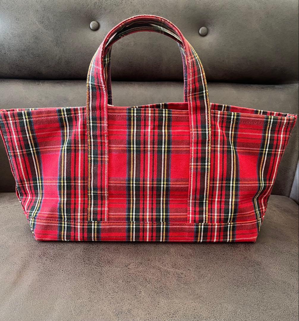 R & D.M.Co-(オールドマンズテーラー)タータンチェックトートバッグS