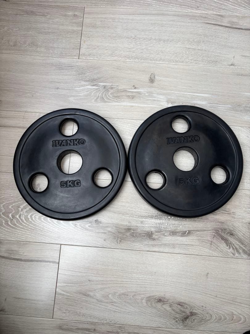 IVANKO 5kg ダンベルプレート Φ50mmバー専用 2枚セット