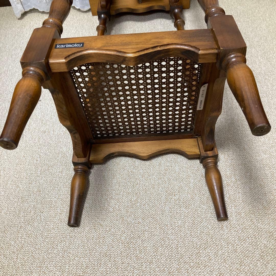 カリモク　サイドテーブル　花台　電話台