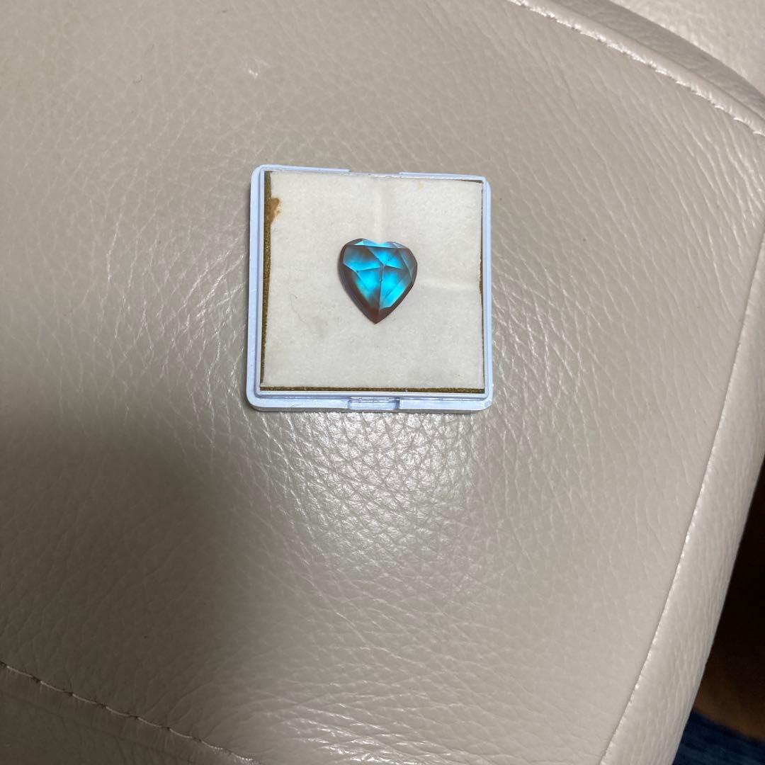 サフィレット ルース　ハート型　アンティーク　ヴィンテージ