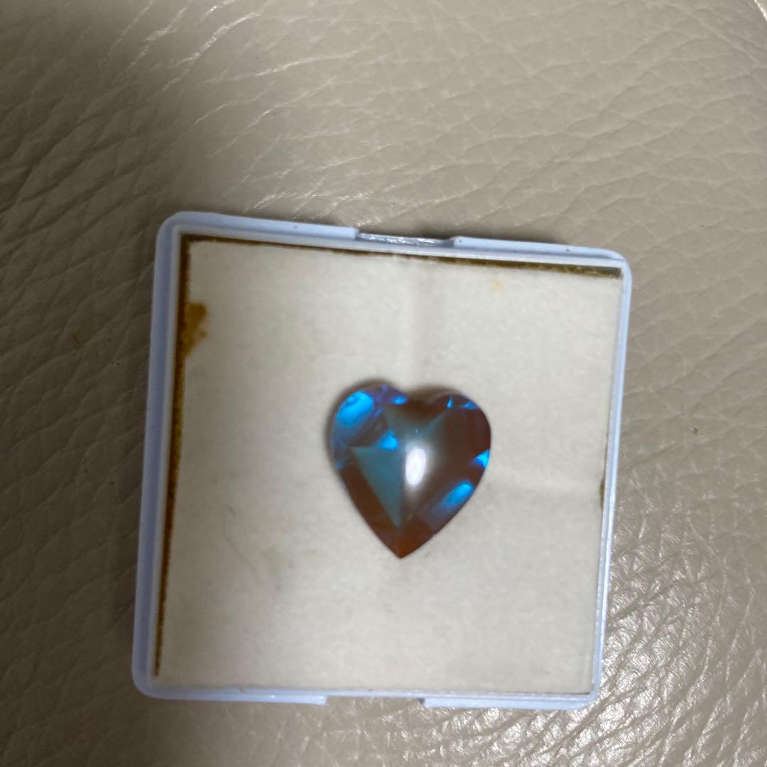 サフィレット ルース　ハート型　アンティーク　ヴィンテージ