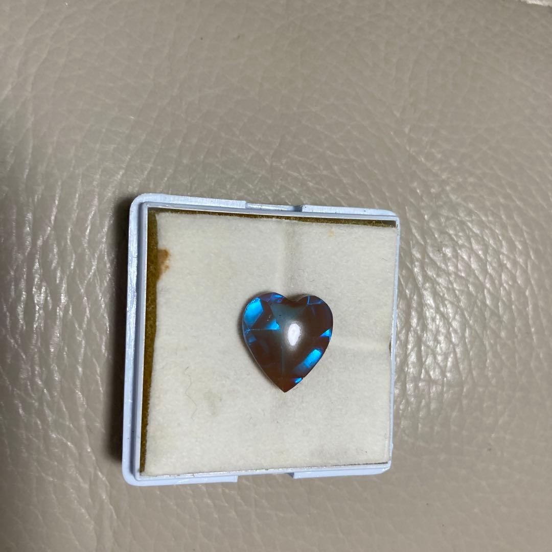 サフィレット ルース　ハート型　アンティーク　ヴィンテージ