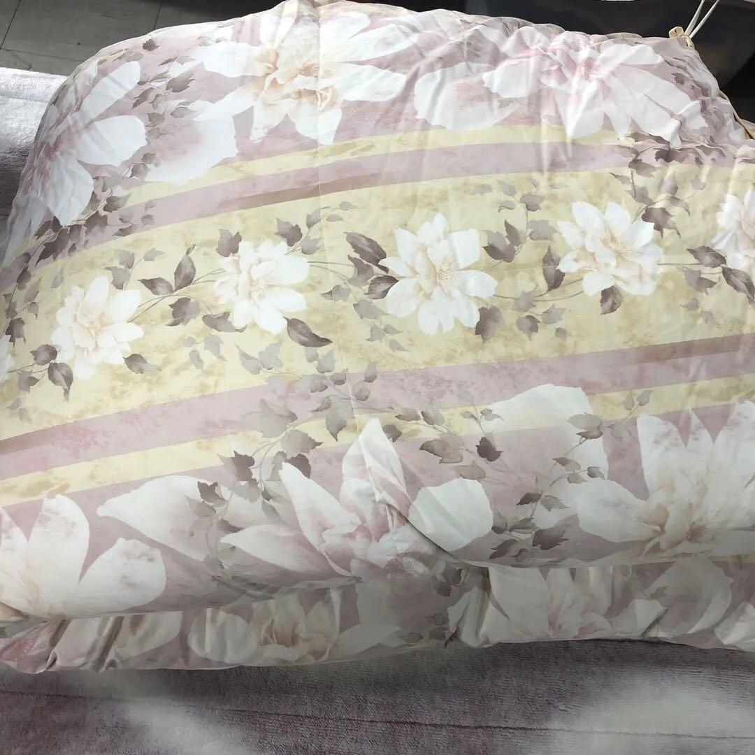 美品　高級羽毛布団シングル