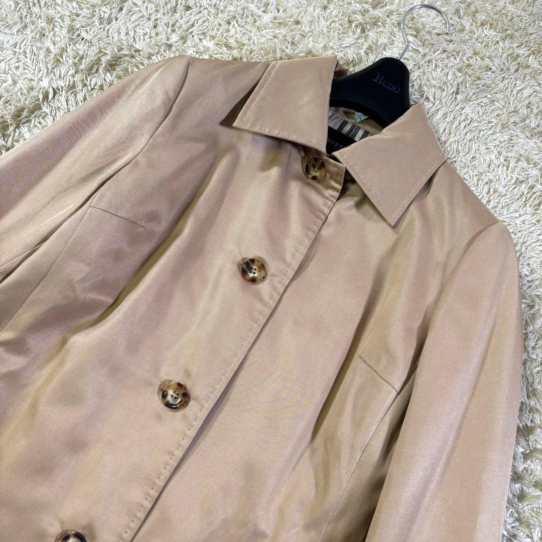 美品　バーバリーロンドン　ノバチェック　シルク　コットン　ジャケット　38