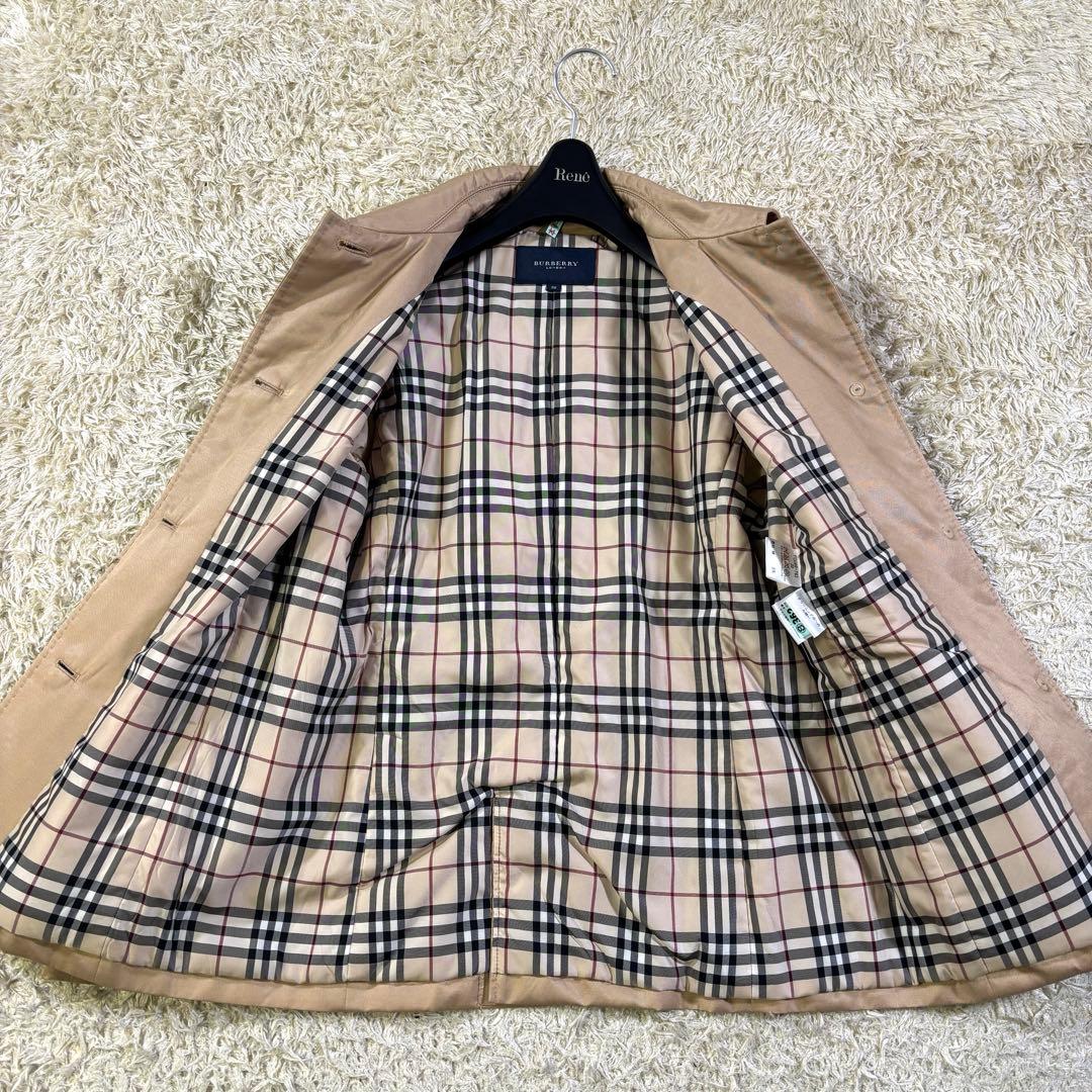 美品　バーバリーロンドン　ノバチェック　シルク　コットン　ジャケット　38