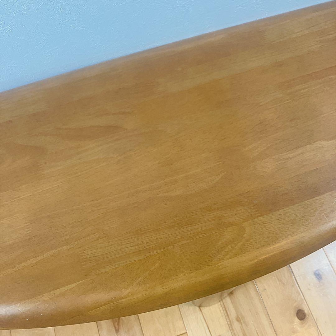 karimoku カリモク　変形　テーブル　半円　ローテーブル　3本脚