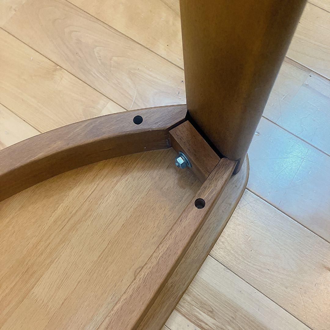 karimoku カリモク　変形　テーブル　半円　ローテーブル　3本脚