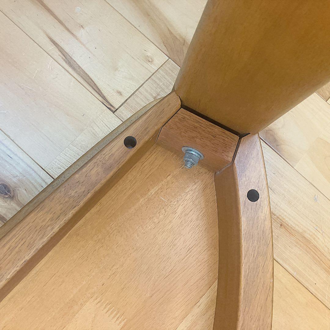 karimoku カリモク　変形　テーブル　半円　ローテーブル　3本脚