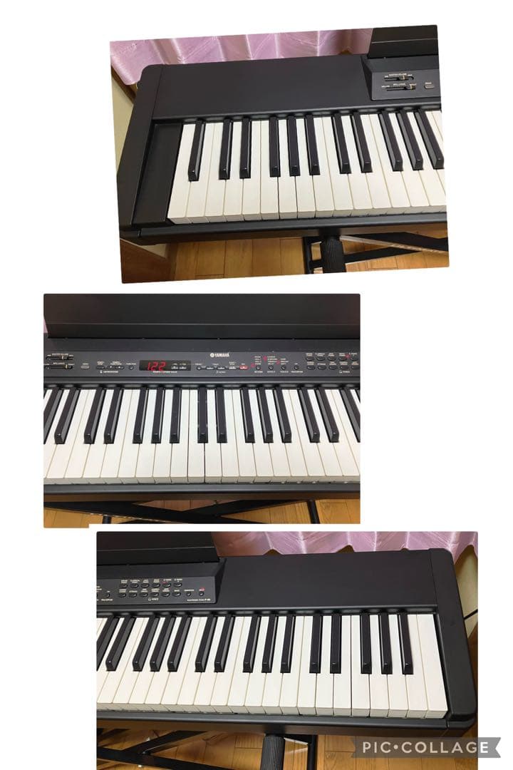 ヤマハ P-80 電子ピアノ 88鍵盤 ペダル スタンド付