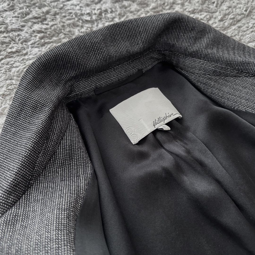 3.1 Phillip Lim【ヘリンボーン柄／レイヤード】テーラードジャケット