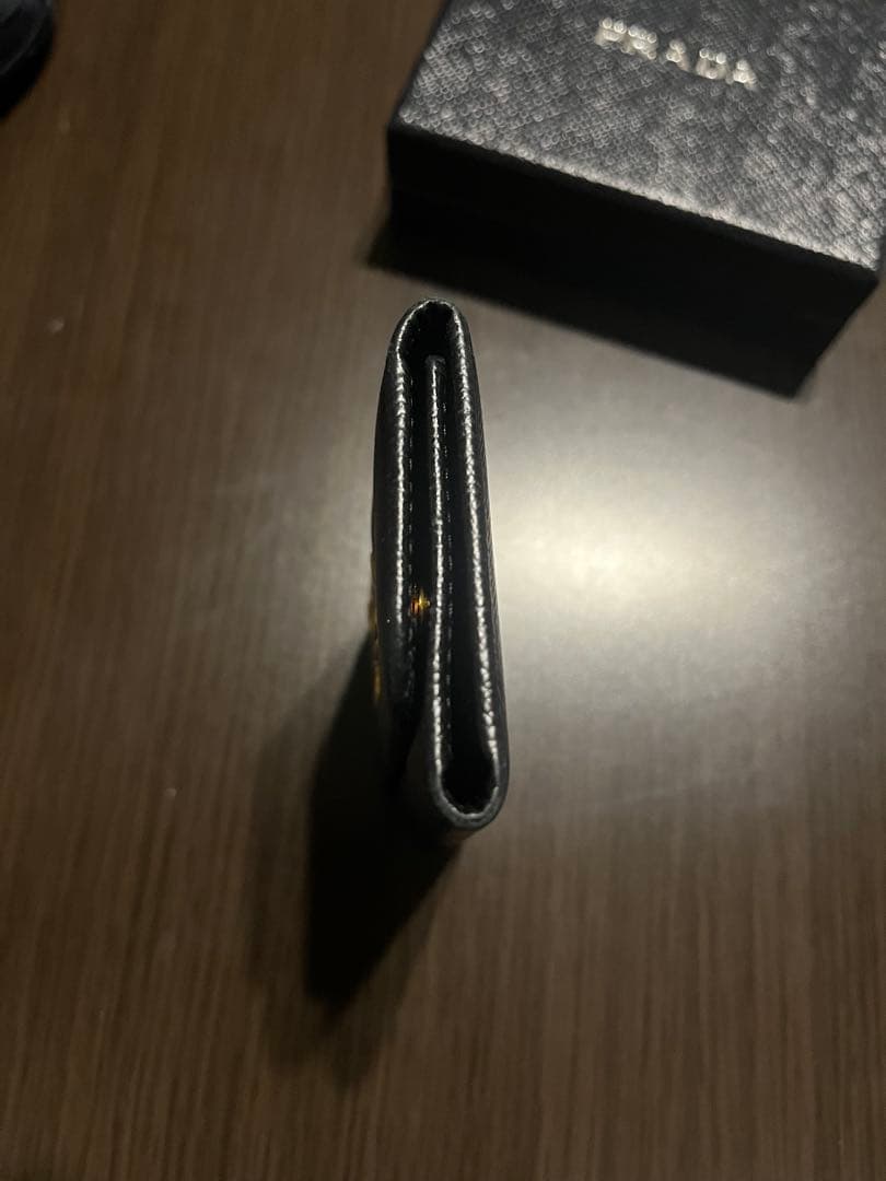 【箱・カード付】PRADA プラダ キーケース サフィアーノ NERO ブラック