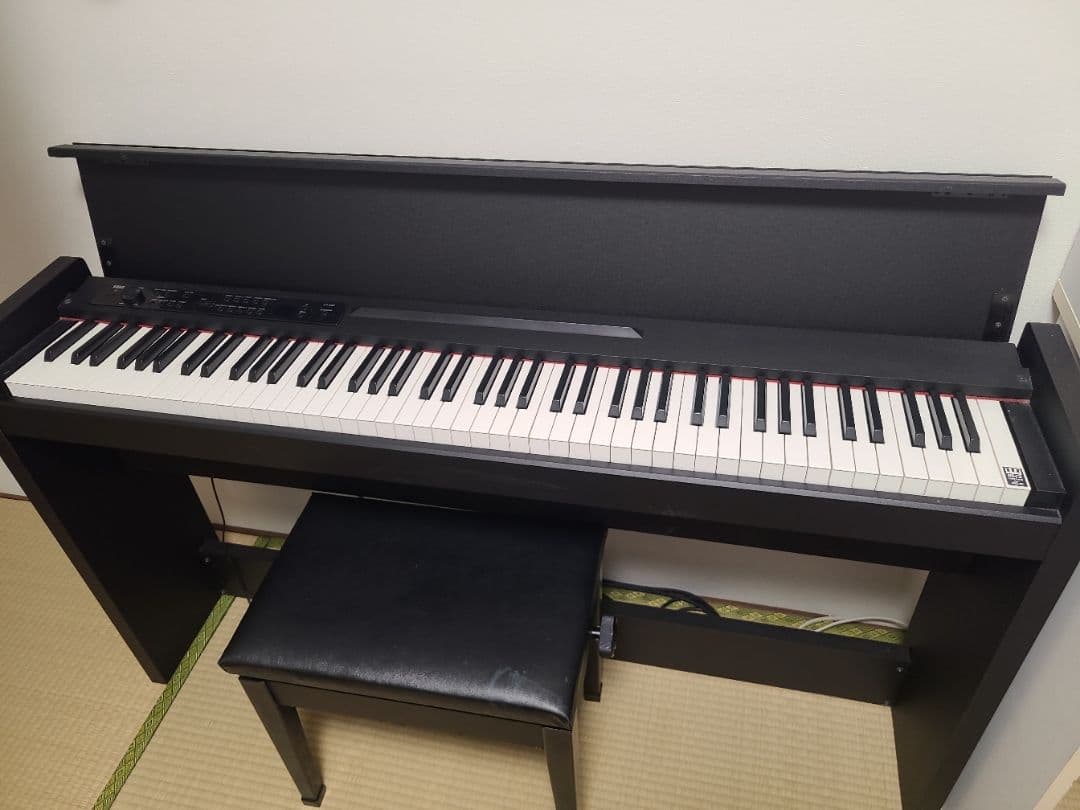 小*賢様 黒の電子ピアノ 椅子付き