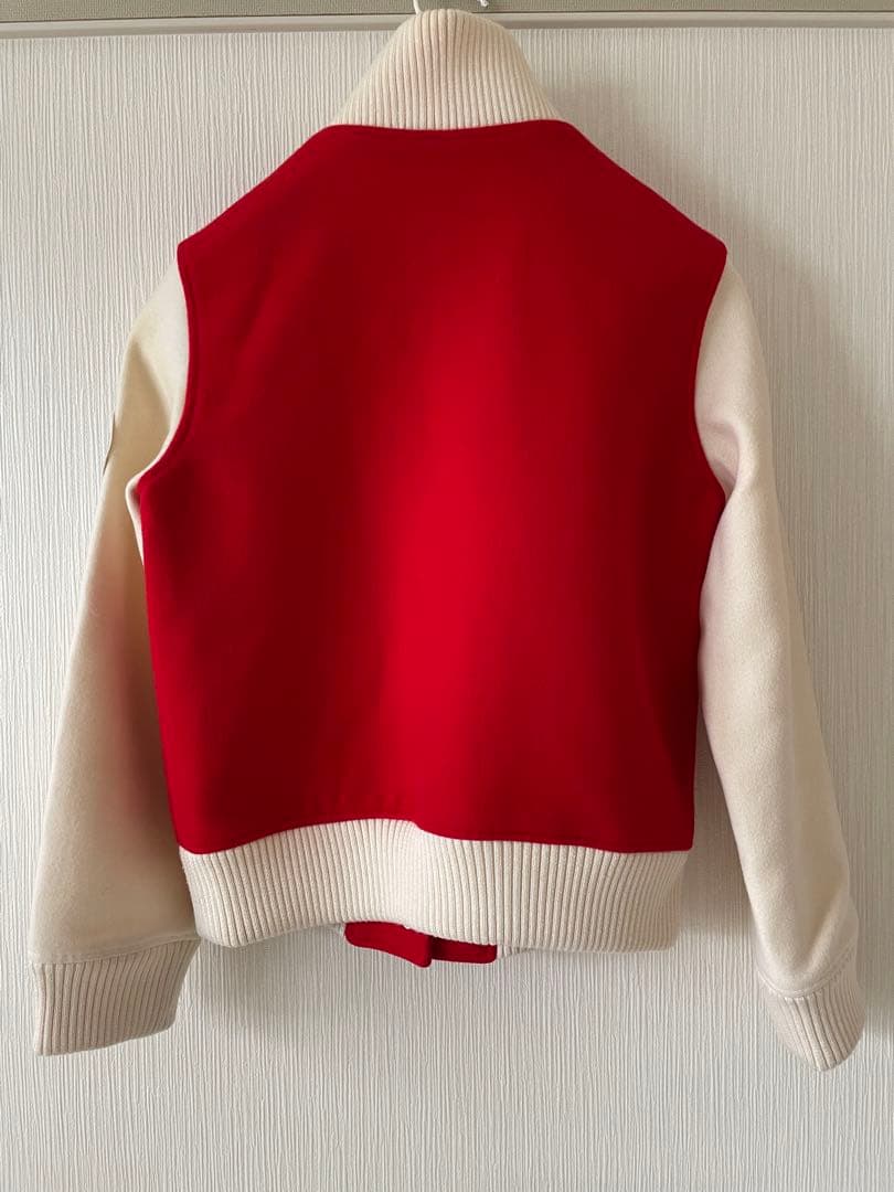 希少　クレージュ　courrèges スタジャン 38size 赤