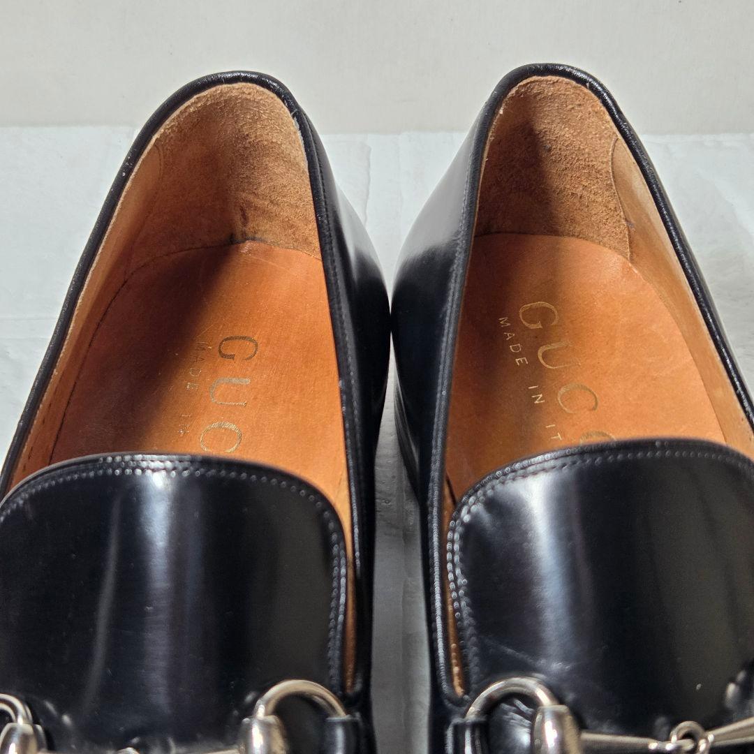 GUCCI ホースビットローファー ヨルダーン 7.5D(26cm) ブラック