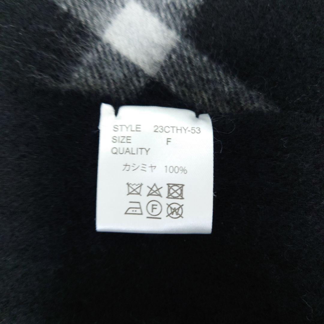 【CTHY】WINDOWPANE CHECK CASHMERE STOLE