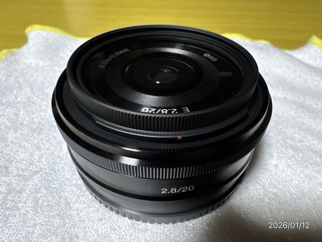 SONY ソニー 単焦点 レンズ E 20mm F2.8 使用小