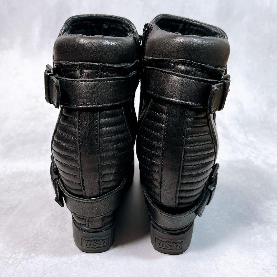 美品【ash アッシュ】レザースニーカー (36) ウェッジソール　インヒール