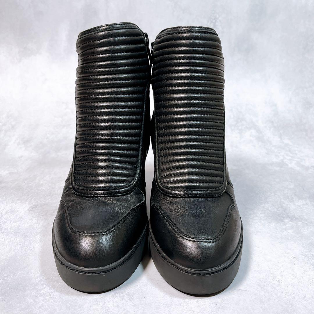 美品【ash アッシュ】レザースニーカー (36) ウェッジソール　インヒール