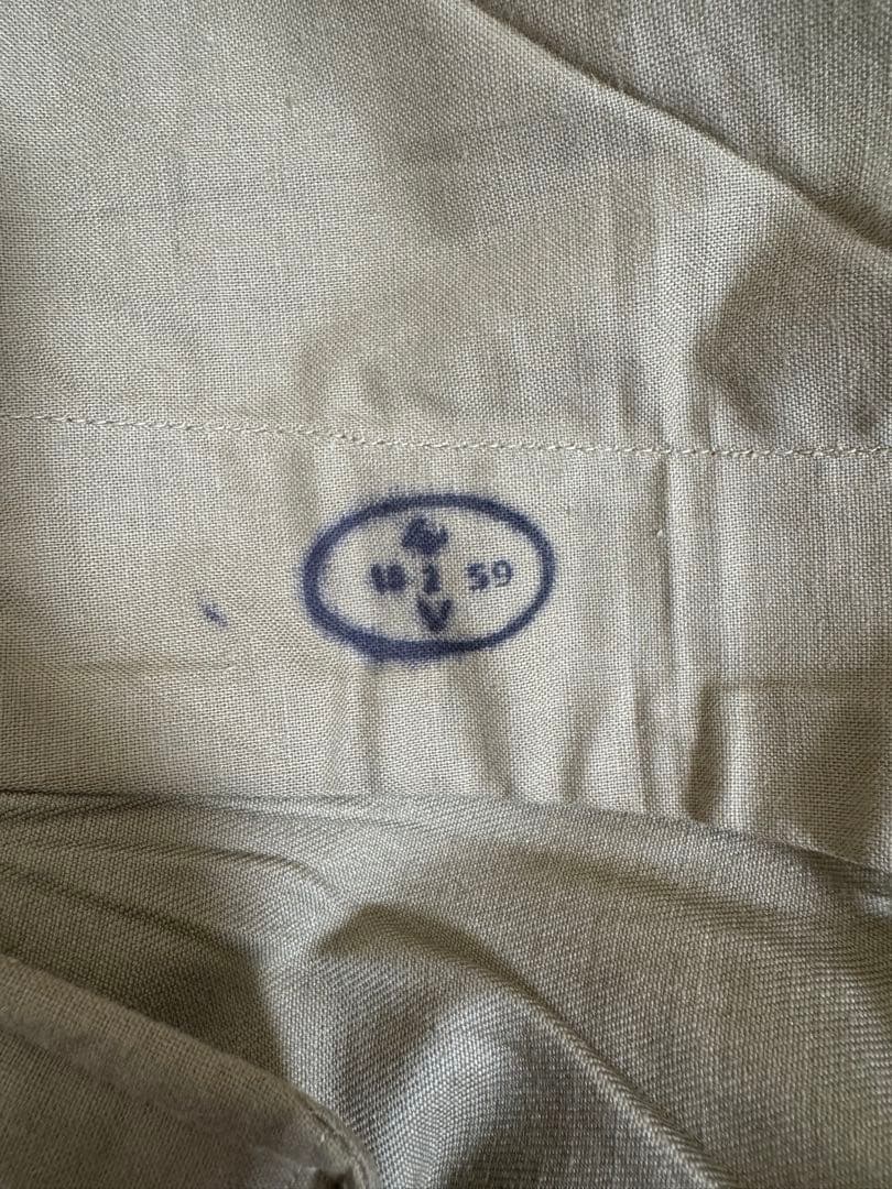 【デッドストック】フランス軍 M52 後期 チノパン カーキ　24 59年製