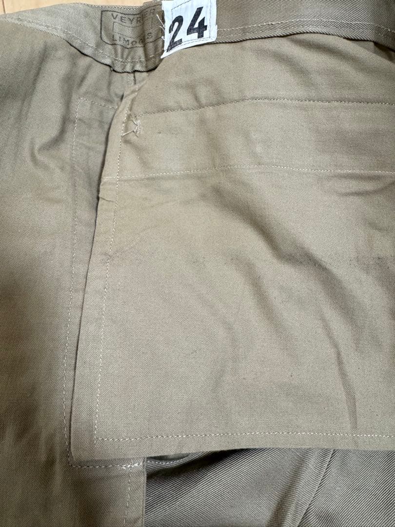 【デッドストック】フランス軍 M52 後期 チノパン カーキ　24 59年製