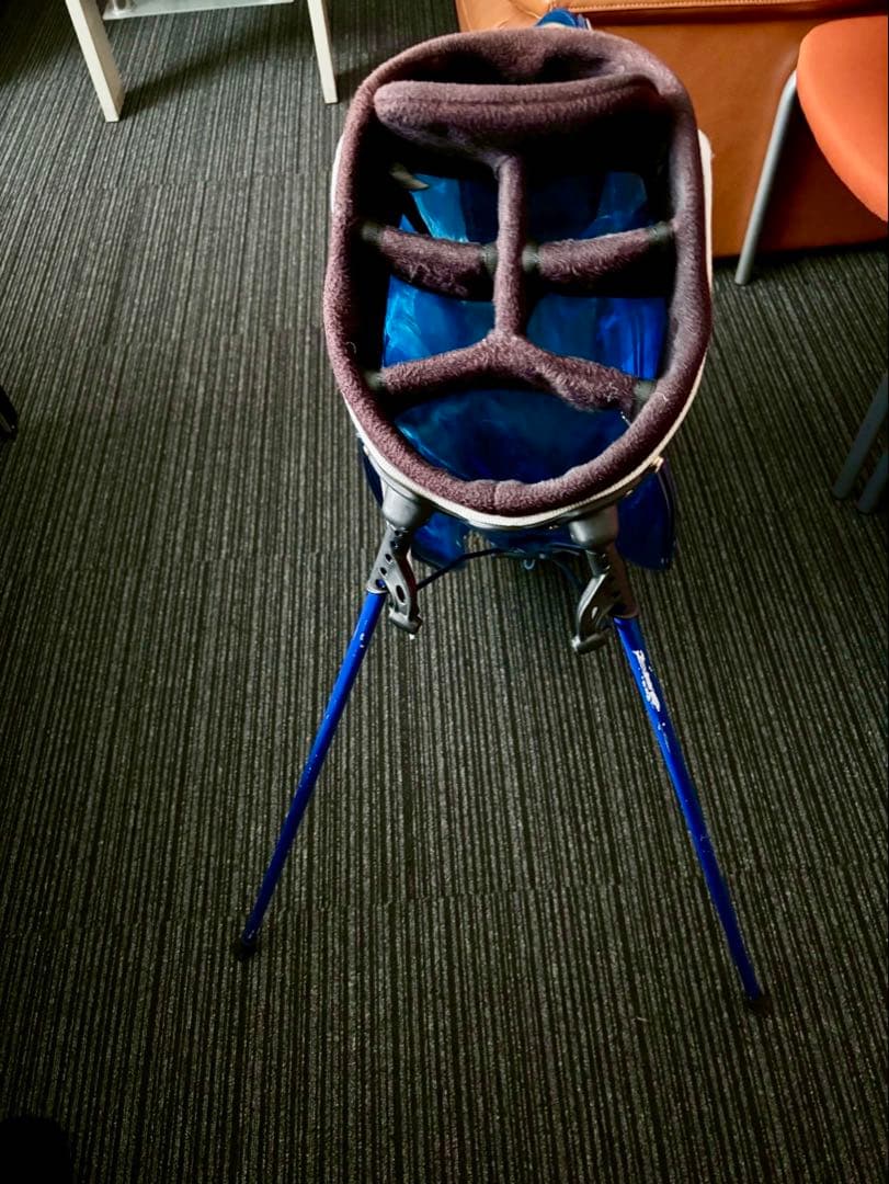 213vege MARINE ゴルフバッグ 青 ヘッドカバー付き