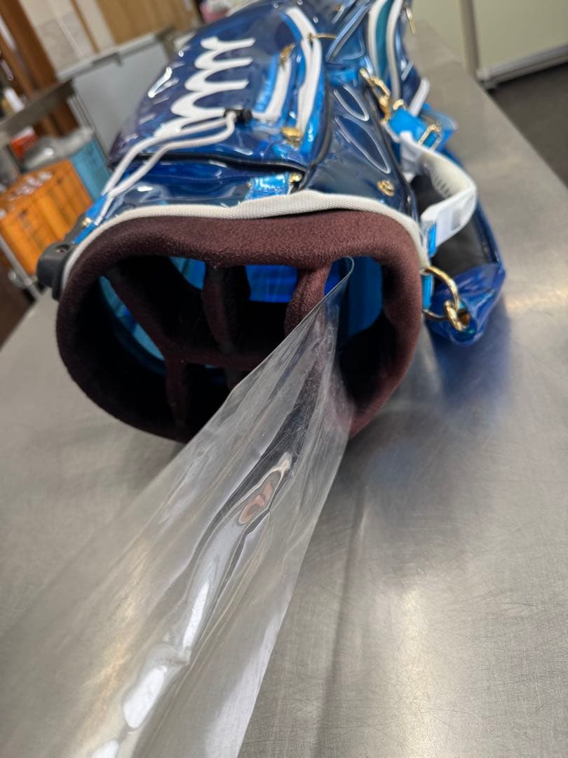 213vege MARINE ゴルフバッグ 青 ヘッドカバー付き