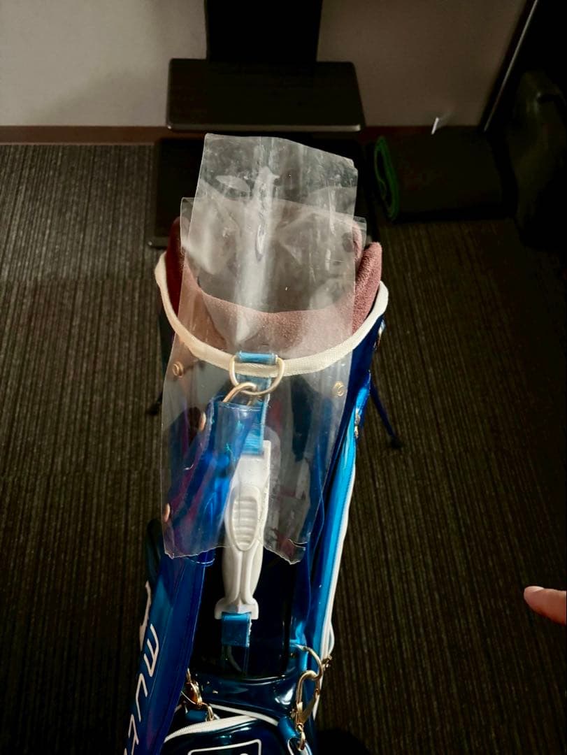 213vege MARINE ゴルフバッグ 青 ヘッドカバー付き