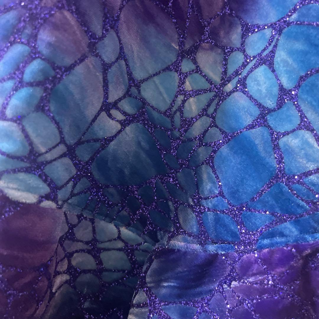 バトントワリング　ダンス　バレエ　衣装　青　M、Lサイズ