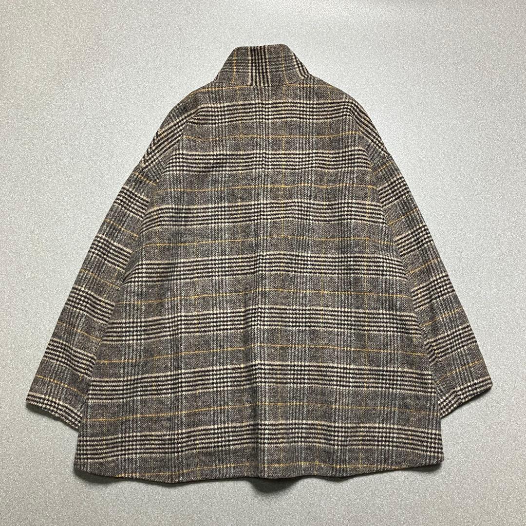 【美品✨】ユナイテッドアローズ ビーバーチェック スタンドカラー ショートコート