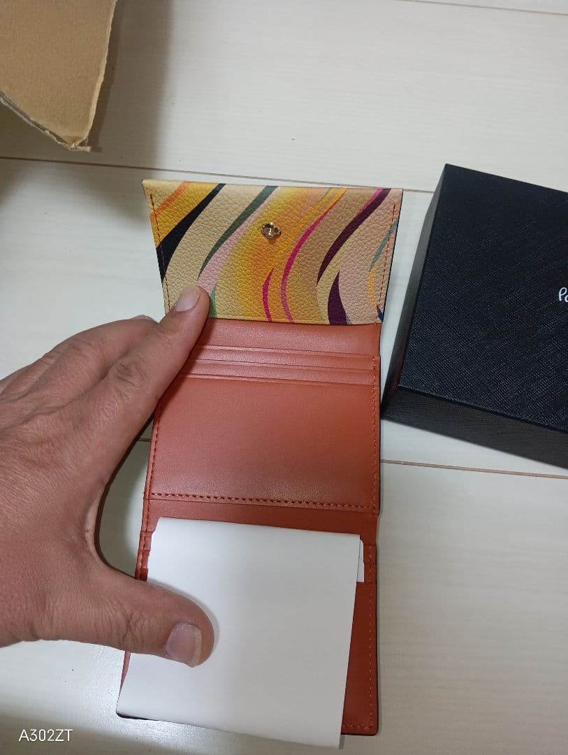 Paul Smith グリーン 二つ折り財布ユニセックス定価28600円