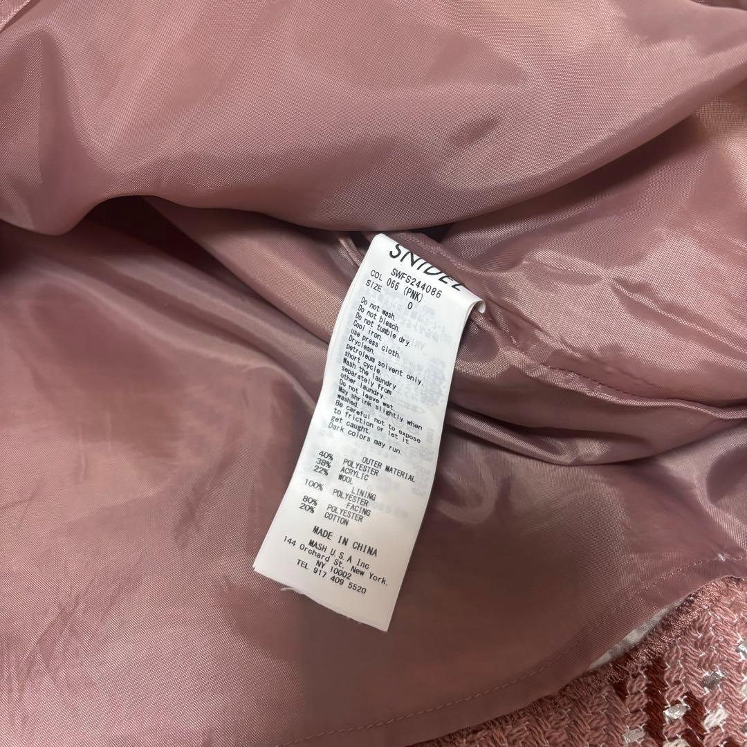 【riri】SNIDEL ロービングチェックミニスカート ピンク