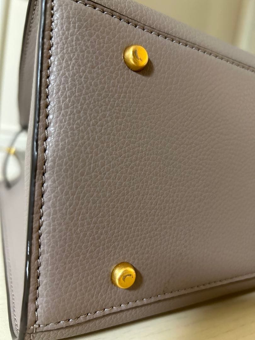 トリーバーチ TORY BURCH ベージュ トートバッグ ネイビー内装