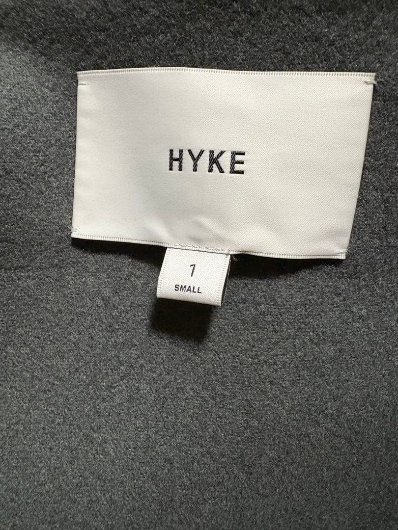 ハイク　HYKE melton hooded work coat