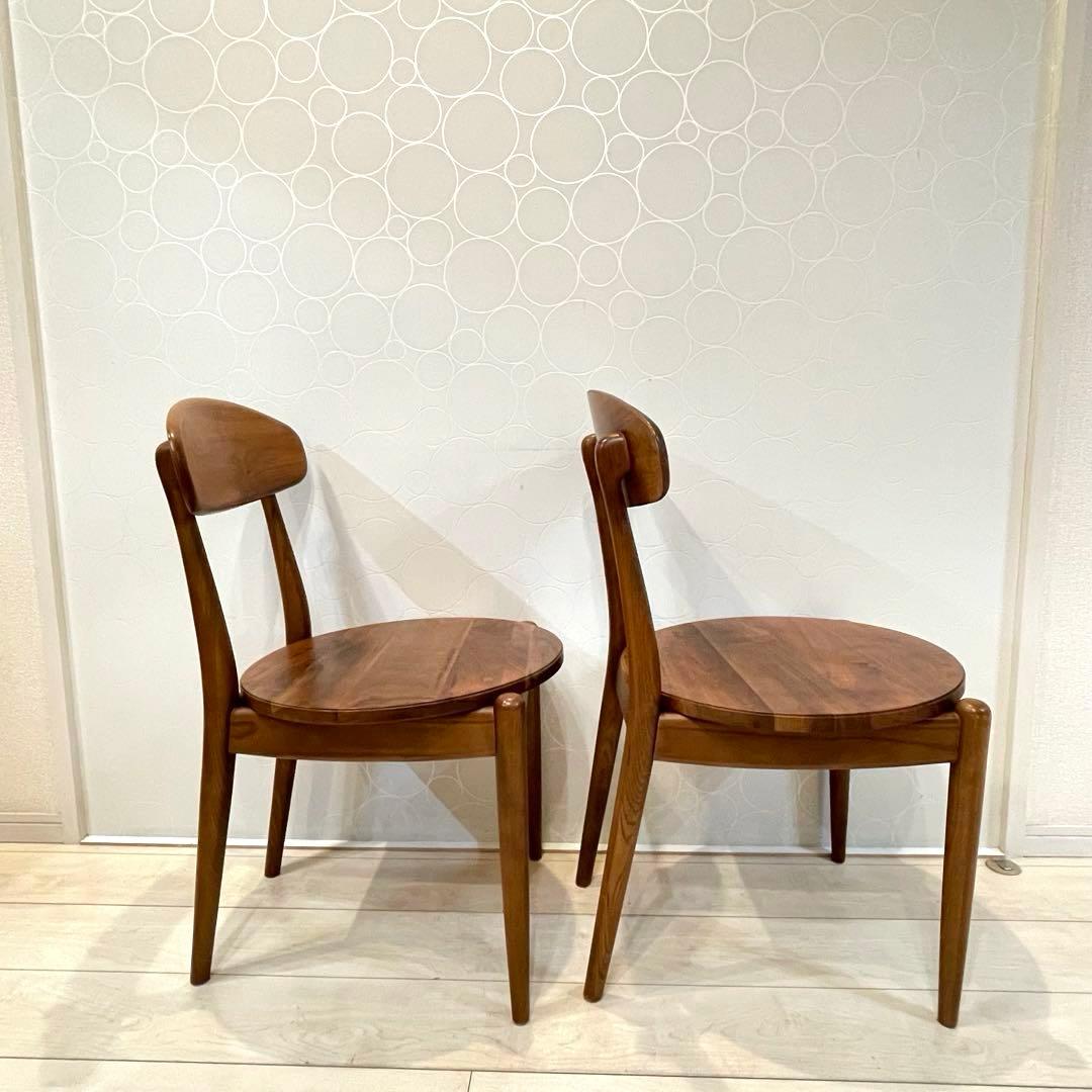 ダイニングチェア 天然木 木製 イス 無垢材 脚セット 椅子 北欧風