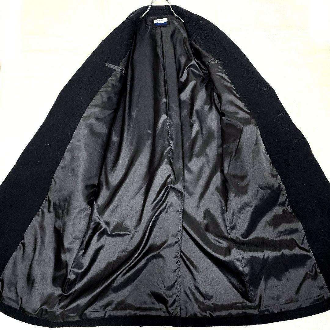 メゾンスペシャル チェスターコート ロングコート ウール マキシ丈 黒 XL相当