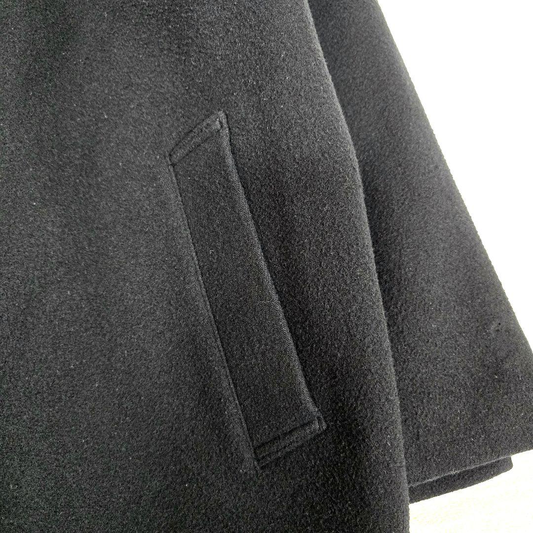 メゾンスペシャル チェスターコート ロングコート ウール マキシ丈 黒 XL相当