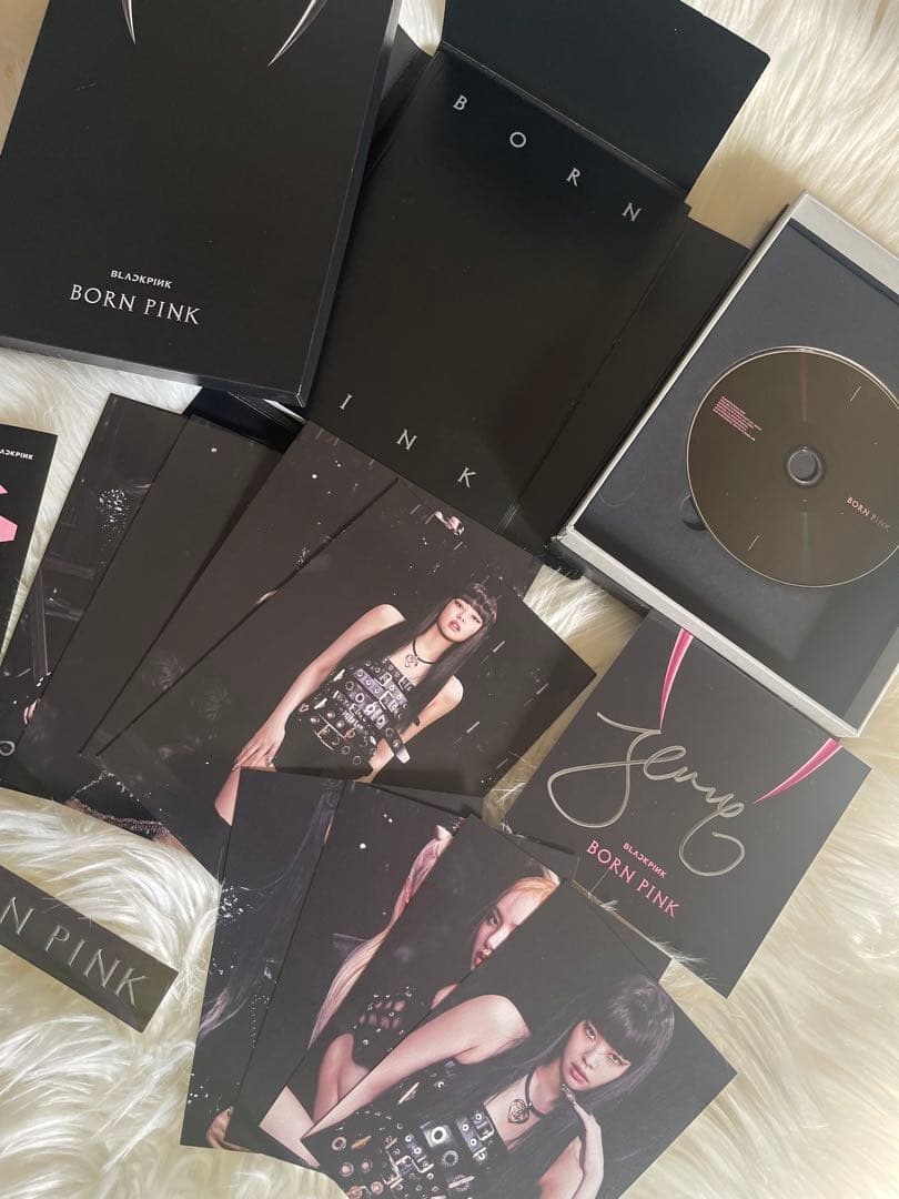 BLACKPINK JENNIE BORN PINK CD サイン入りカード付き