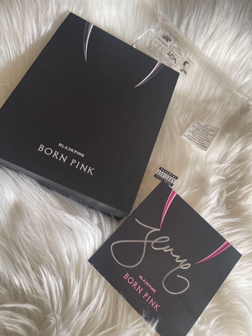 BLACKPINK JENNIE BORN PINK CD サイン入りカード付き