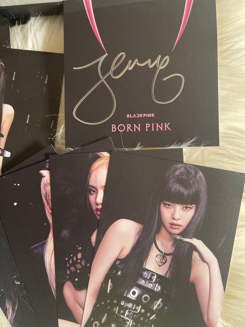BLACKPINK JENNIE BORN PINK CD サイン入りカード付き
