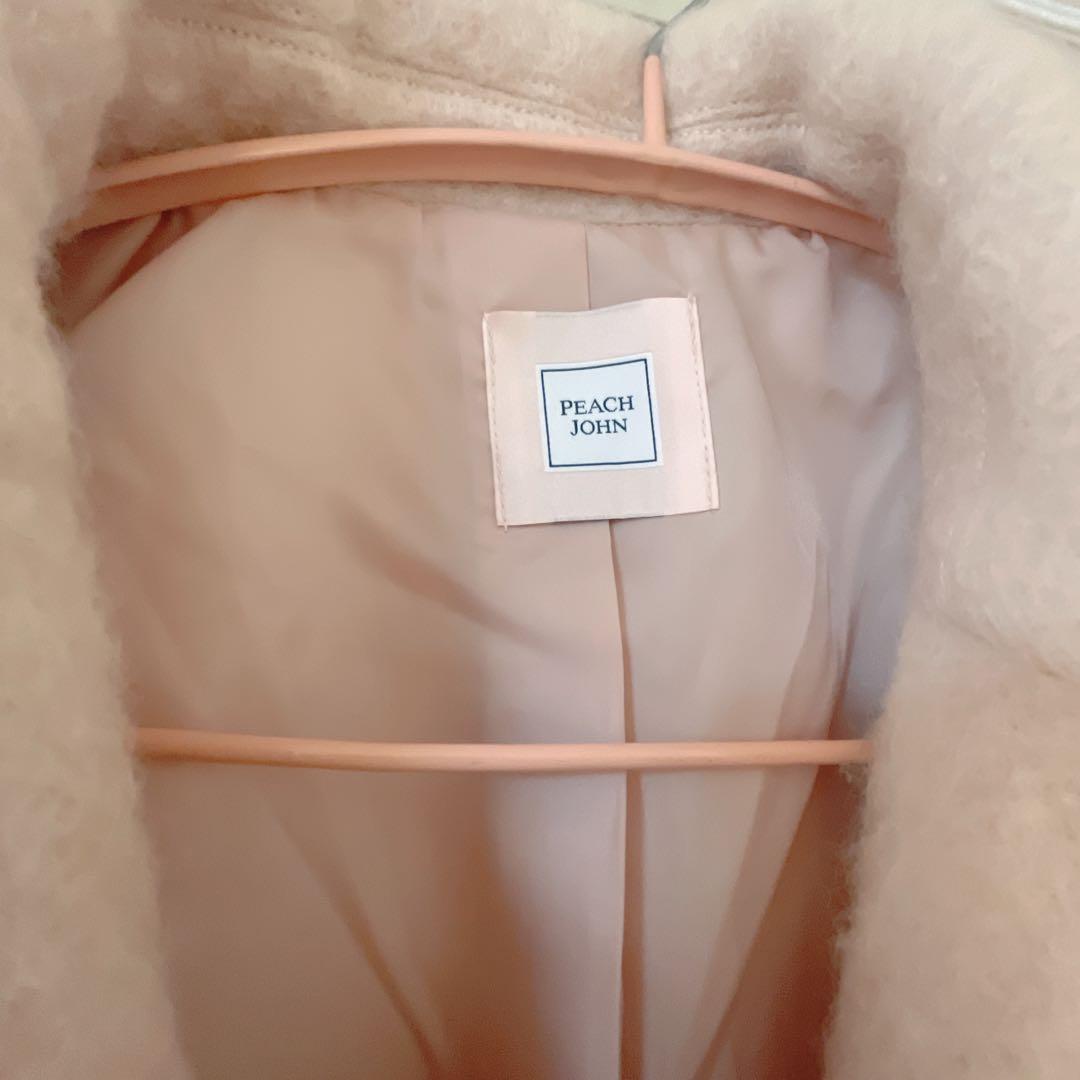 PEACH JOHN ダブルシャギーショートコート ピンク S