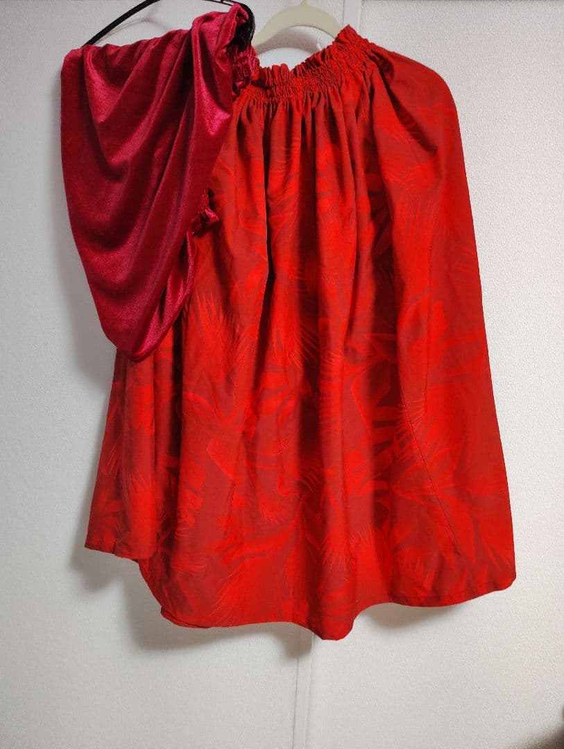 ブルーヘヴンセットアップ☆モデルスィートフラダンスドレス赤レフア