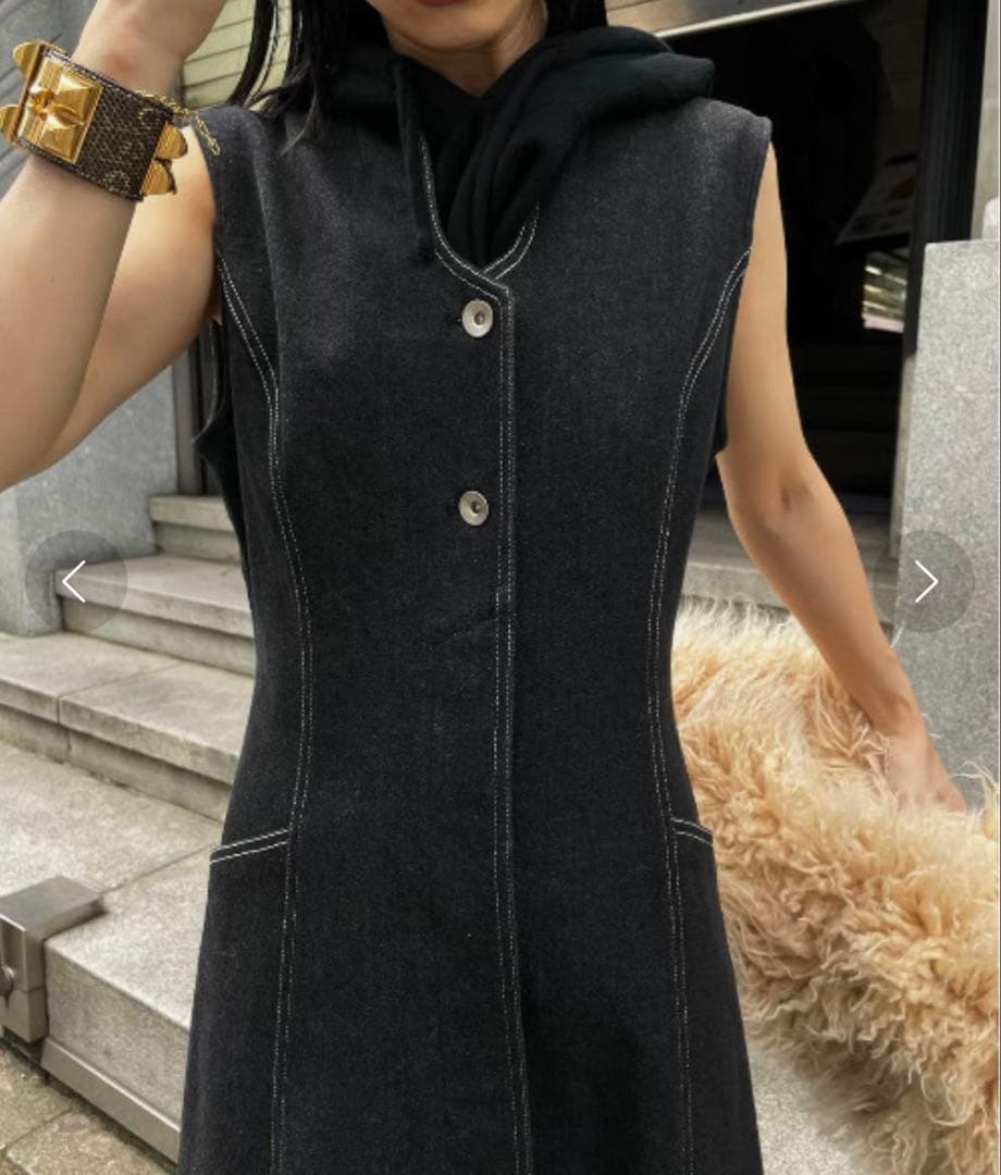 AMERI★アメリ　UND 3WAYデニムドレス　ワンピース★ブラック　１回着用