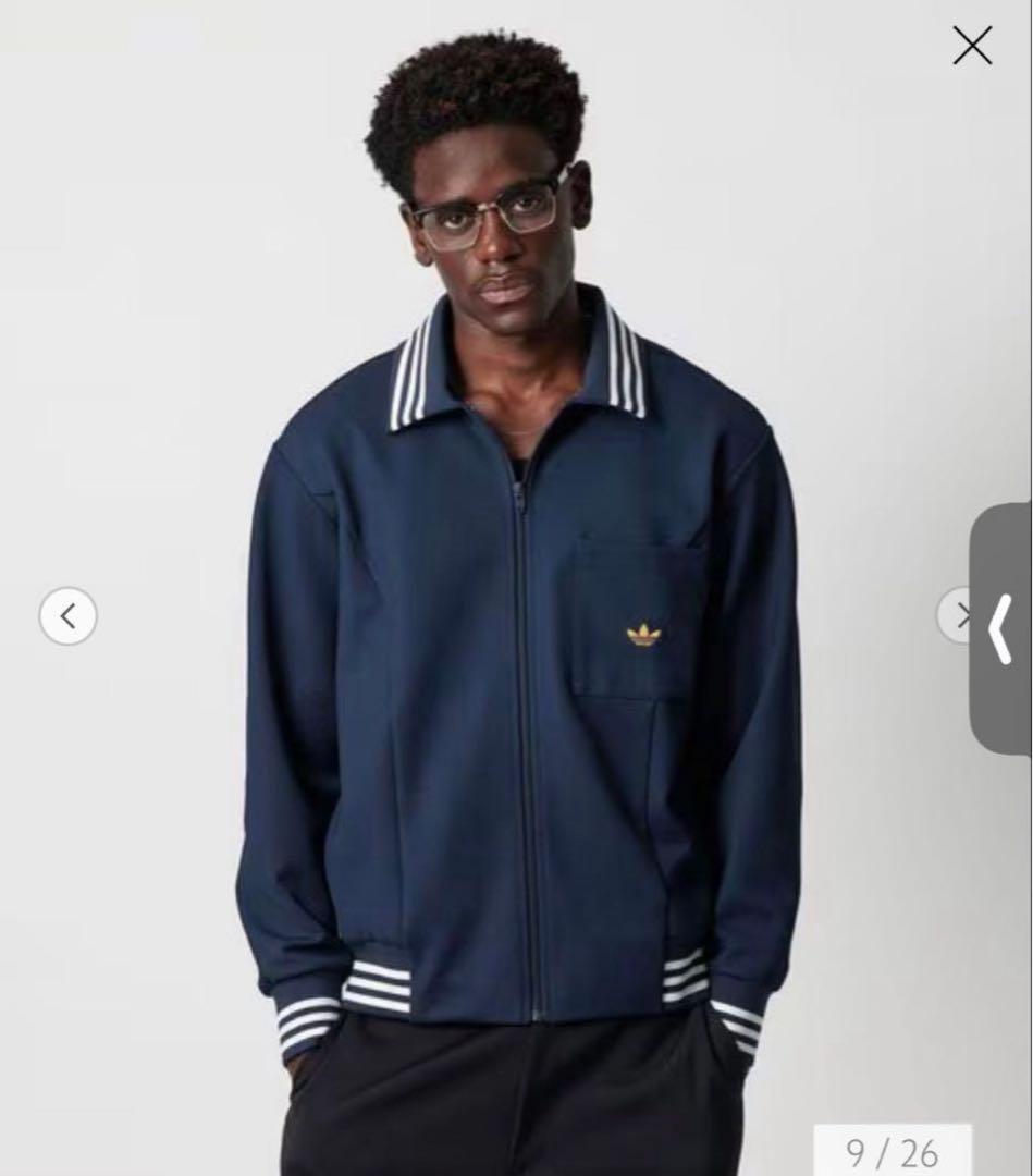 別注 ユナイテッドアローズ　アディダス　レトロ ブルゾン紺　S M adidas