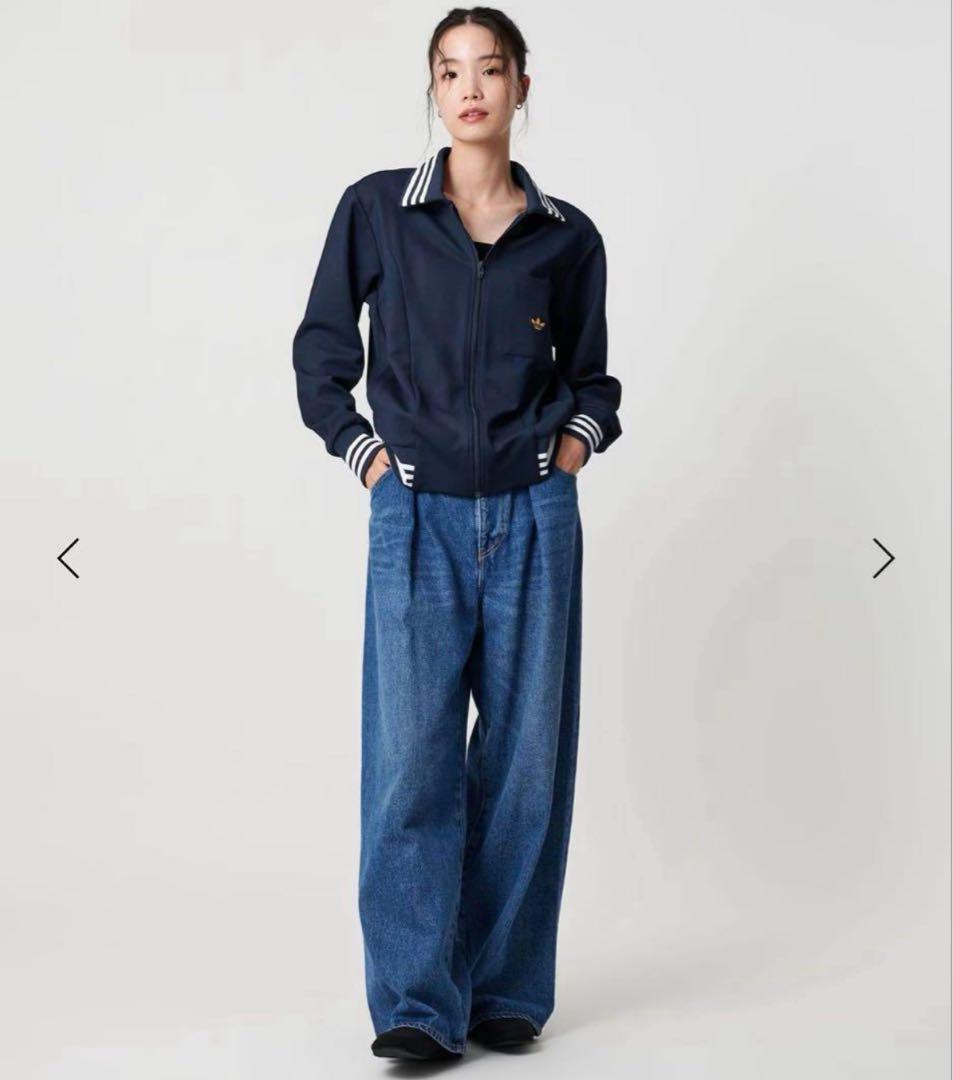 別注 ユナイテッドアローズ　アディダス　レトロ ブルゾン紺　S M adidas