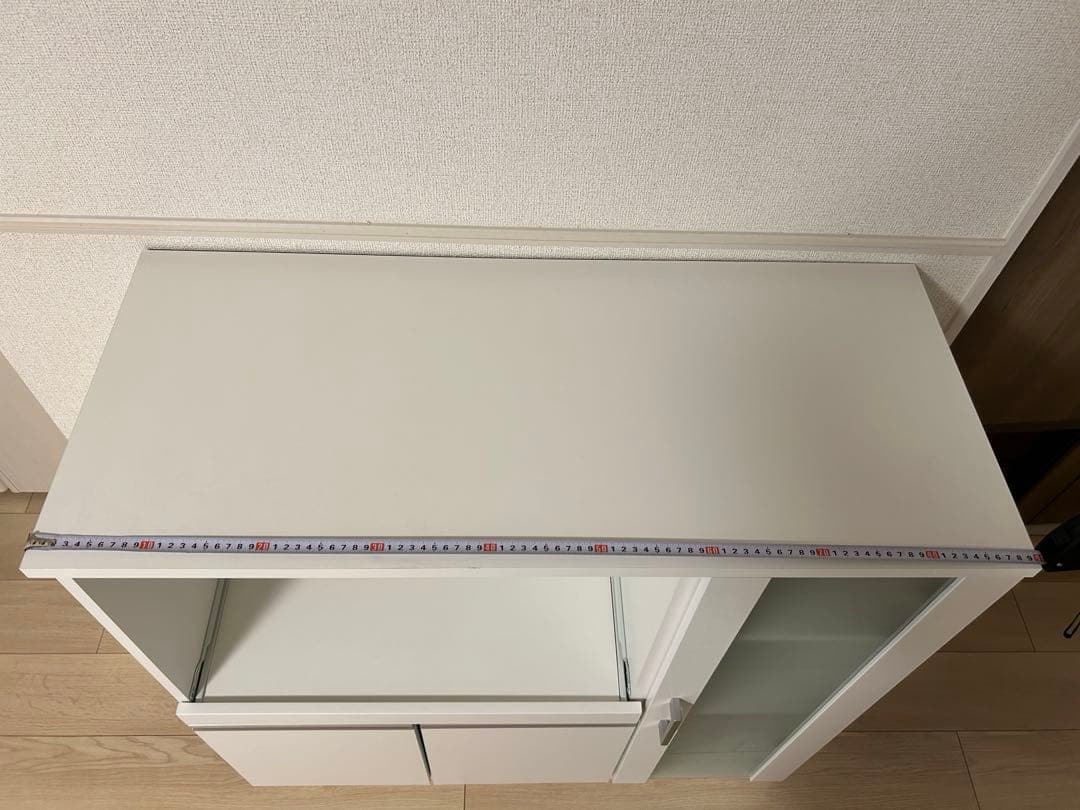 レンジ台(フォルムN RE9090G WH） ニトリ