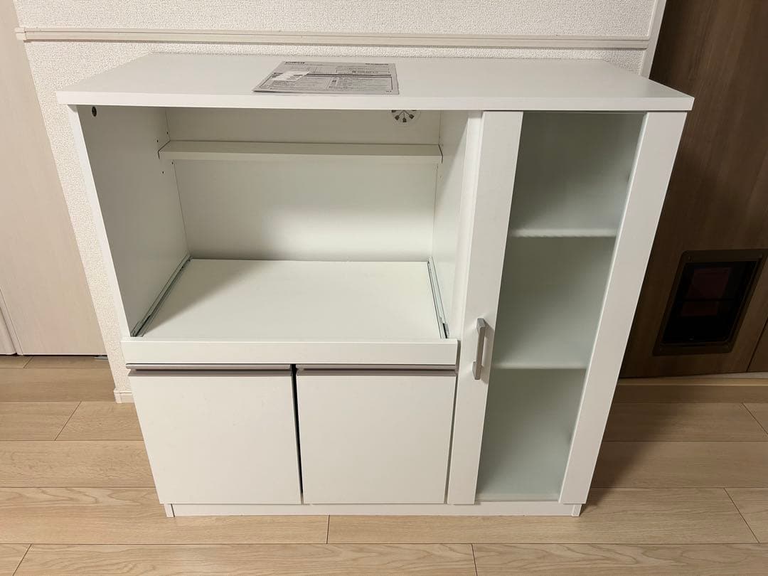 レンジ台(フォルムN RE9090G WH） ニトリ