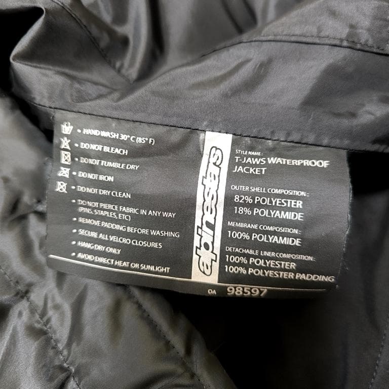 アルパインスターズ　メンズ　T-JAWS　WATERPROOF ジャケット　M