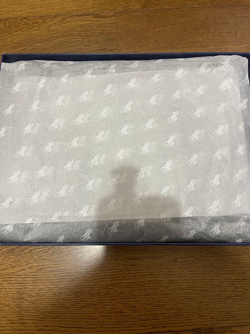 新品タグ付　ポロラルフローレン　ウールマフラー　チェック柄　ギフトボックス付