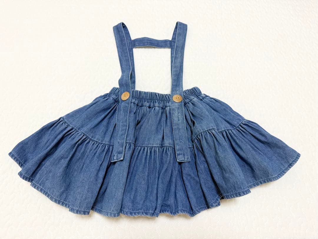 wonnyribbon blue denim skirt デニムスカート